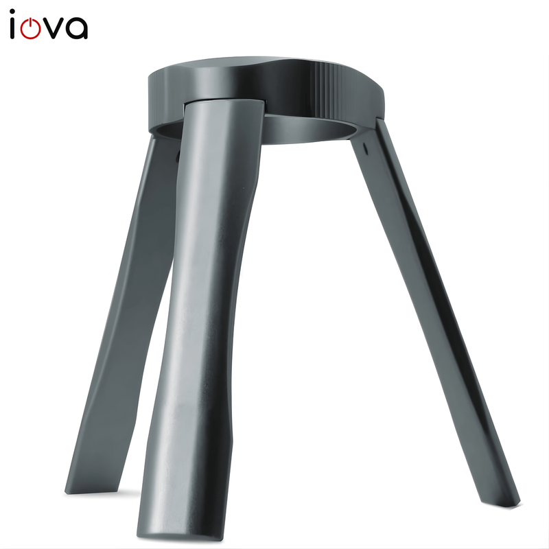 IOVA Portable Espresso Machine Stand | Compact Coffee Maker Holder for Travel, Camping & Car | Universal Stable Base for Mini Espresso Machines (Silver)
